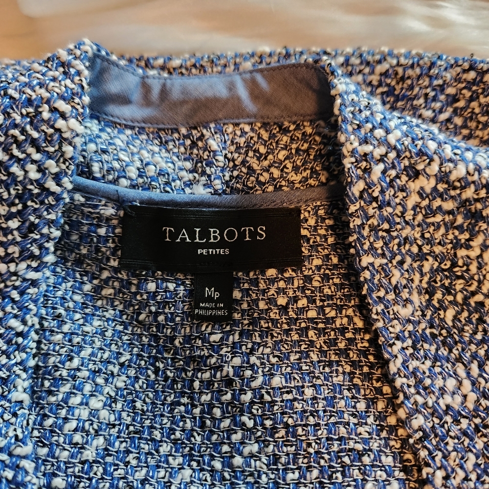 Talbots Blue Blazer Jacket - Picture 8 of 9